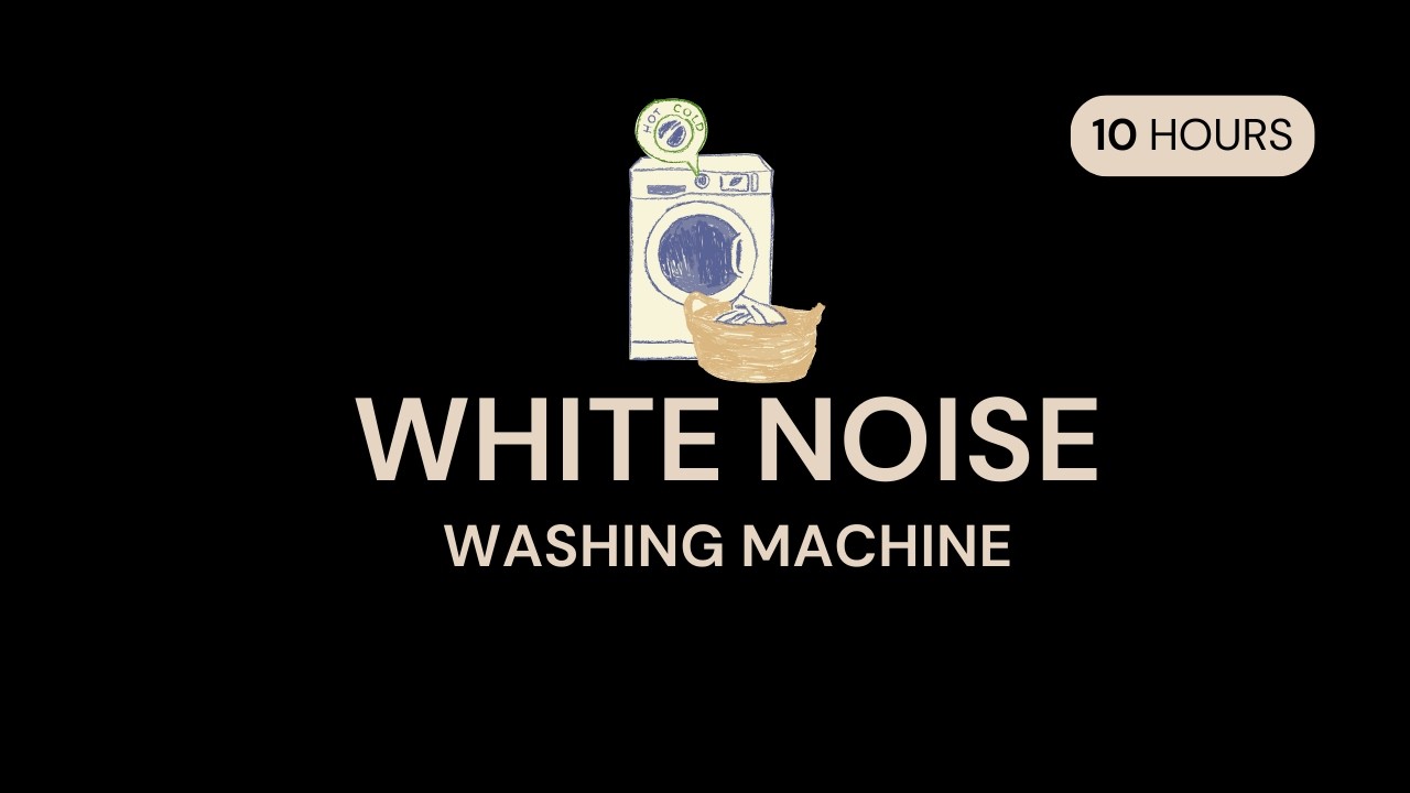 10 Hours Washing Machine White Noise | Black Screen | Background Noise for Baby & Insomnia