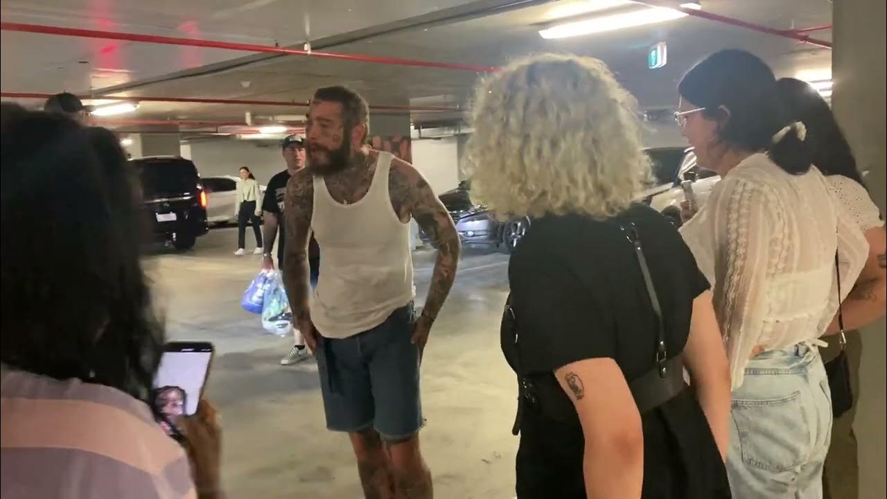 Post Malone meets all Aussie fans after Red Hot Chili Peppers concert Post Malone meets all Aussie fans after Red Hot Chili Peppers concert