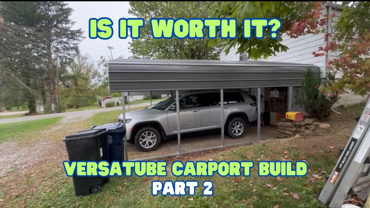 Versatube Carport Build Part 2 YouTube Versatube carport build part 2 youtube
