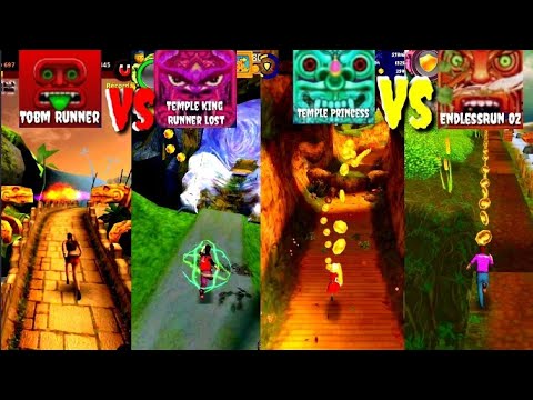 Tobm Runner Vs Temple king Runner lost & Temple Princess Vs Endless Run Oz  