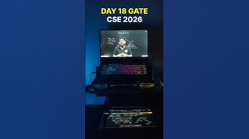 DAY 18 GATE CSE 2026 STUDY VLOG #iit #iisc #iitbombay #gatecse #gate2026 #gatecse2026 #iitjee #gate