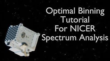 Optimal Binning Tutorial for Spectrum Analysis of NICER Data