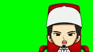 Green screen animasi berbicara
