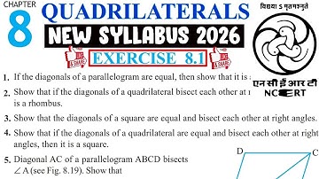 Exercise 8.1 | Chapter 8 Quadrilaterals | Class 9 Maths | New Syllabus 2026