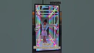 LED mirror photo booth box for party #partyideas #photobooth #photoboothbox #photoboothevent