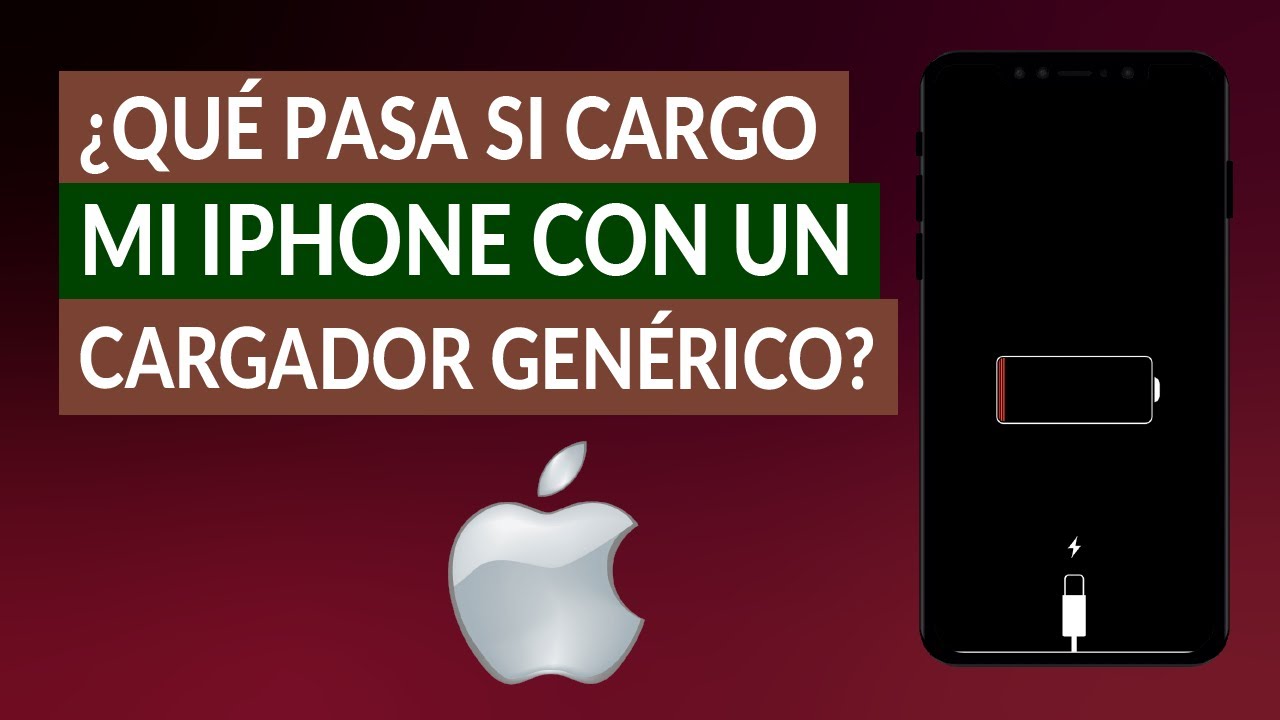 Celulares ¿Puede cargar un iPhone con un cargador genérico? Esto explica  Apple España México USA, TECNOLOGIA