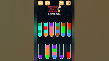 Color sort puzzle Level 354 #colorsortpuzzle #game #androidgame #gameplay #satisfyinggame