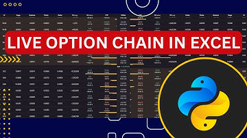 LIVE OPTION CHAIN IN EXCEL USING PYTHON