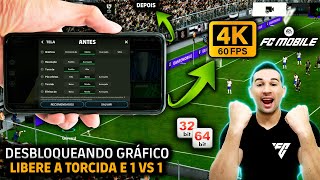 LIBERE O GRÁFICO ULTRA 60 FPS DO EA SPORTS FC MOBILE EM QUALQUER CELULAR,DESBLOQUEIE 1VS1 EM 32BITS