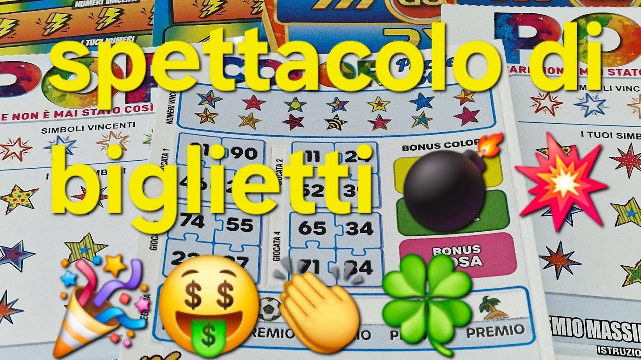 che spettacolo di biglietti💣💥🎉🤑👏🍀🎊💲