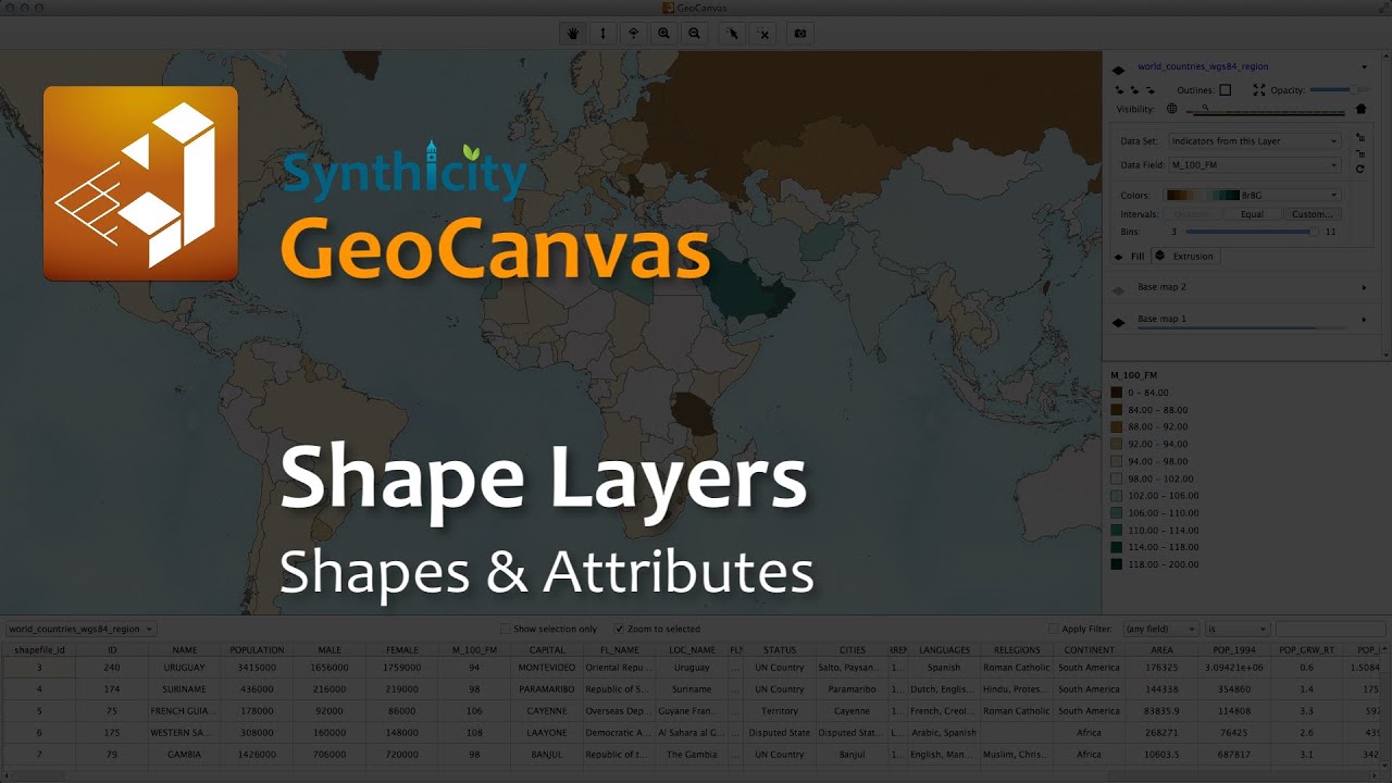 GeoCanvas Tutorial - Shape Layers