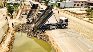 Download Lagu Road foundation laying process road construction, Trago 25.5T dump truck and Komatsu Bulldozer MP3 Download Lagu Road foundation laying process road construction, Trago 25.5T dump truck and Komatsu Bulldozer MP3