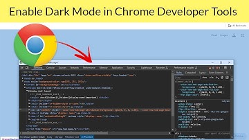 How to Enable Dark Mode in Chrome Developer Tools?