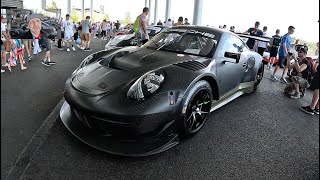 Porsche 911 GT3 R Carrera carbon fiber wide body racing super sport cup car GT3R walkaround A1823