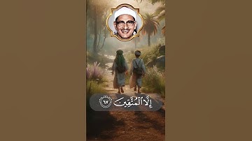 الإخلاء يومئذ بعضهم لبعض عدو الا المتقين#المنشاوي #تلاوة_خاشعة