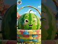 Watermelon Song for Kids 🍉 | Watermelon in Picnic Basket | Fun Nursery Rhymes &amp; Baby Songs