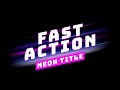 Editable Fast Action Neon Title Overlay - Free Premiere Pro Template