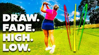 How To Hit ANY Shape Golf Shot | Hit A Draw | Hit A Fade | Hit It High | Hit It Low