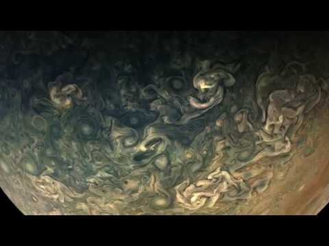 NASA Juno Spacecraft Takes Time-Lapse Sequence Of Jupiter's Blue South Pole