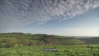 Slow moving clouds | Devon | Countryside | Farm land | Fremantle stock footage | E16R16 008