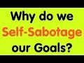 Why do we self-sabotage our goals? - Psycho Cybernetics by Dr Maxwell Maltz