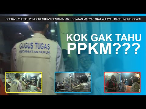 OPERASI YUSTISI PPKM BANDUNGREJOSARI