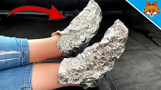 Wrap Aluminum Foil around your Feet and WATCH WHAT HAPPENS 💥 (surprisingly) 🤯 screenshot 5