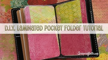 DIY Laminated Pocket Folder for Pocket Size Midori/Fauxdori Style Traveler