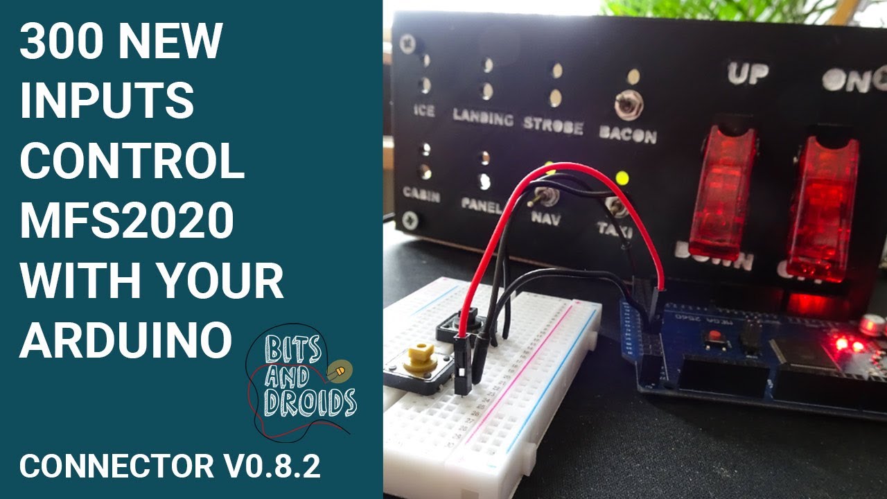 300 new inputs for version 0.8.2 Arduino flight sim library - YouTube