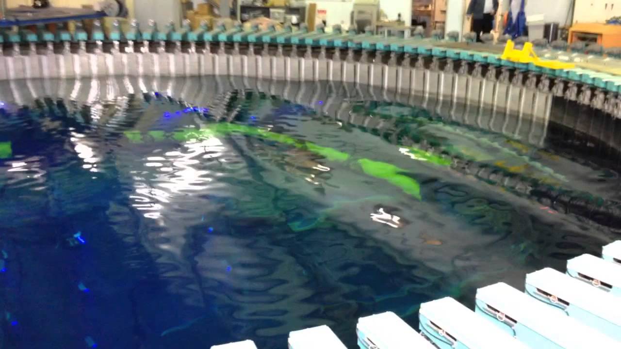 海上技術安全研究所 造波装置デモンストレーション