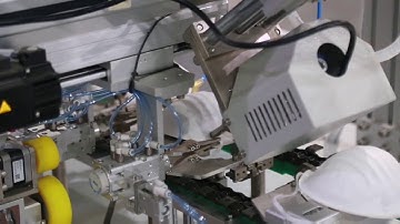 Sponge Nose Foam Nose Bridge on N95 Cup masks Automatic Process