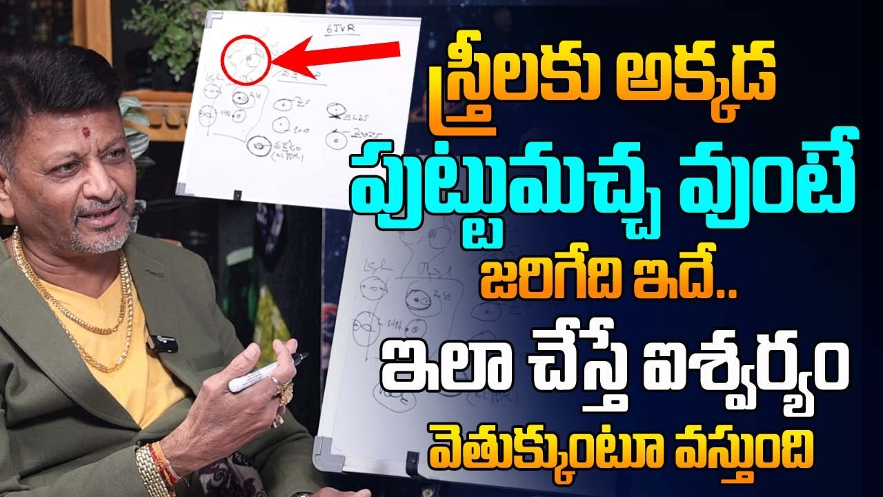 స్త్రీలకు అక్కడ పుట్టుమచ్చ ఉంటె జరిగేది ఇదే | Mole Astrology Telugu | 6JVR Astrology