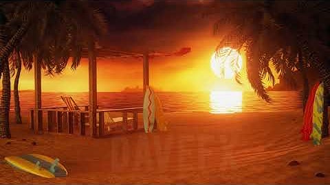 SUNSET on The BEACH Video - Looping Animations Backgrounds