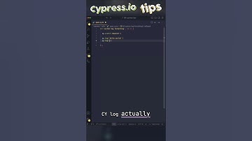 Cypress Log Command: Formatting E2E Tests! #shorts