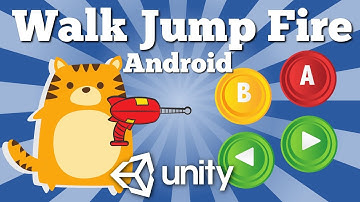 How To Make A Character Move Jump And Fire With UI Buttons In 2D Android Unity Game. Easy Tutorial.