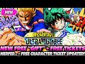 New gift  free tickets nerfed  free character ticket updated finally my hero ultra rumble