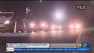 Police to conduct Bakersfield DUI checkpoint on Aug. 26