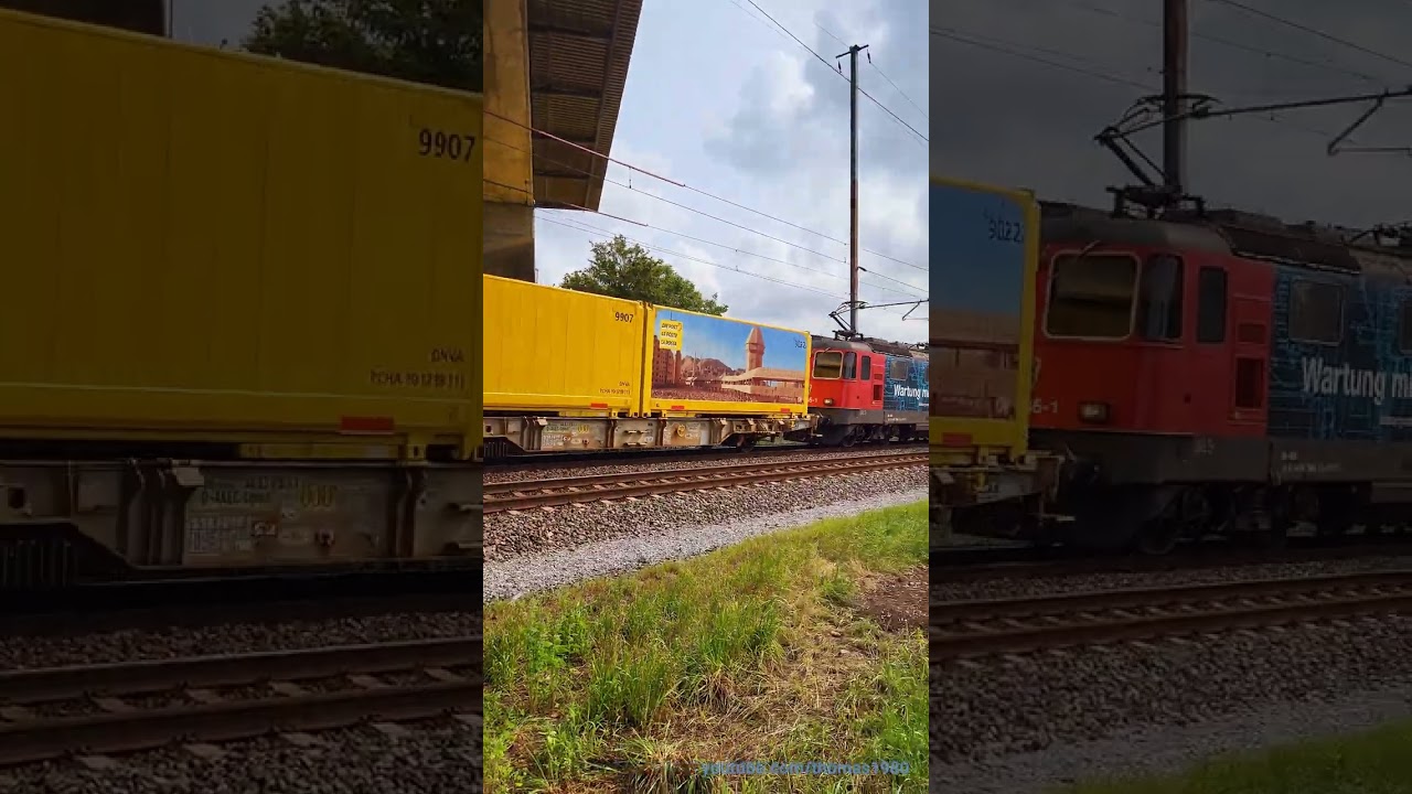 Kurzer SBB Postzug bei Bassersdorf | Kanton Zürich | Schweiz 2023 | #shorts