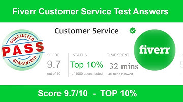 Fiverr Customer Service Skill Test Answer 2023.Top 10%. ফাইভার  কাষ্টমার সার্ভিস টেস্ট এর উত্তর ২০২৩