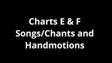 CC Essentials - Charts E & F Memory Helps