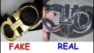 Ferragamo belt real vs fake. How to spot original Salvatore Ferragamo reversible gancini belt