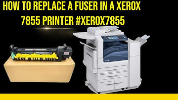 How to replace a fuser in a Xerox 7855 printer #Xerox7855 #PrinterMaintenance #FuserReplacement #fix