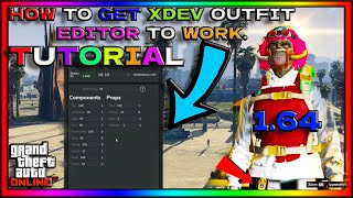 GTA V Online 1.64║NEW TUTORIAL OUTFIT EDITOR║How to use the new XDEV Outfit Editor║NEW TUTORIAL