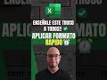 Como repetir formato rapido en Excel #excelfacil #excel #aprenderexcel