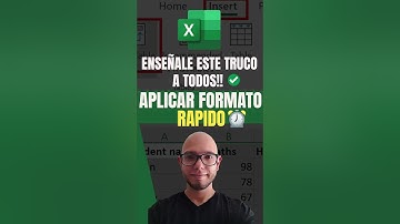 Como repetir formato rapido en Excel #excelfacil #excel  #aprenderexcel