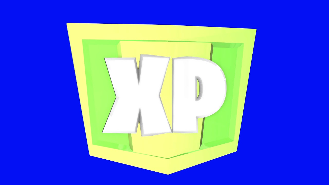 Fortnite XP Rotating Blue Screen Logo Loop Chroma Animation YouTube