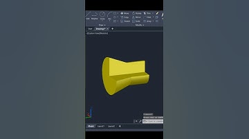 Revolve Command in AutoCAD 3D #autocadshorts