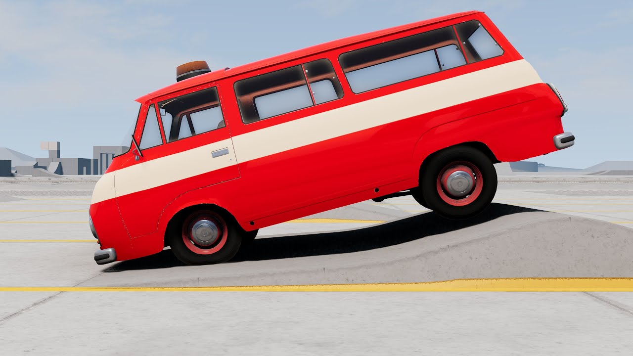 BeamNG Drive - Skoda 1203 Fire Van Suspension Test