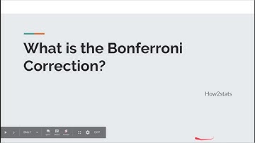 What is the Bonferroni Correction?