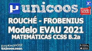 LIVE!!! MODELO EVAU 2021 - MATEMATICAS CCSS 09 - EJERCICIO B.2a - Discutir un sistema